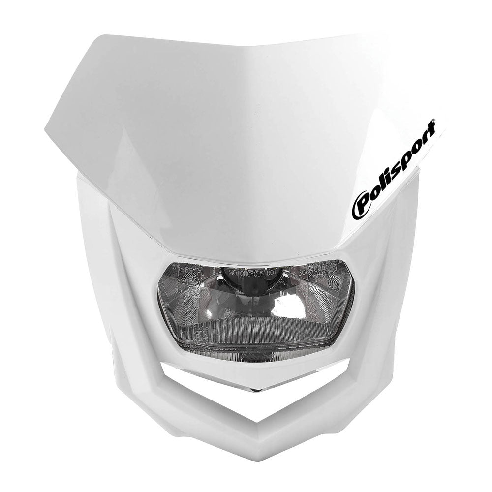 POLISPORT HEADLIGHT HALO - WHITE / WHITE