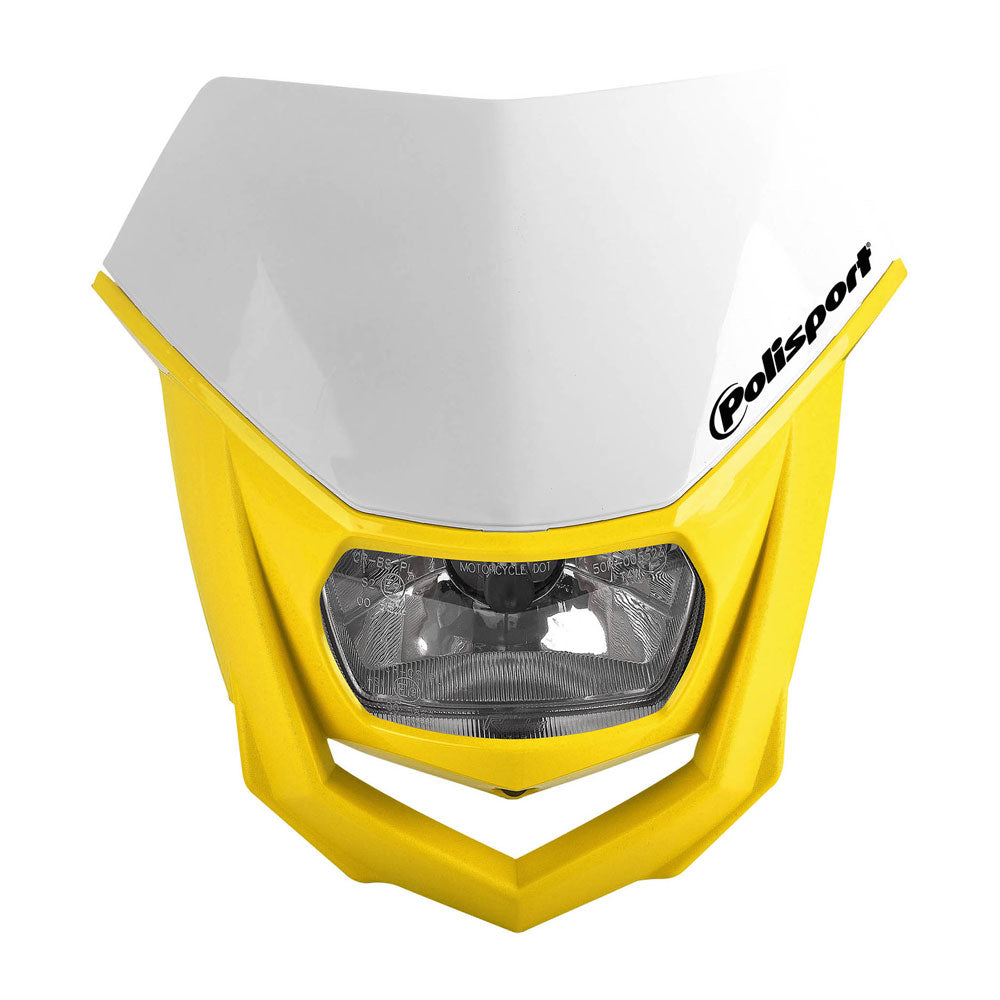 POLISPORT HALO HEADLIGHT - WHITE / YELLOW