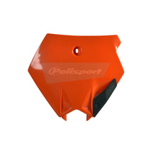 Load image into Gallery viewer, POLISPORT FRONT NUMBER PLATE KTM 85 SX 03-12 - ORANGE
