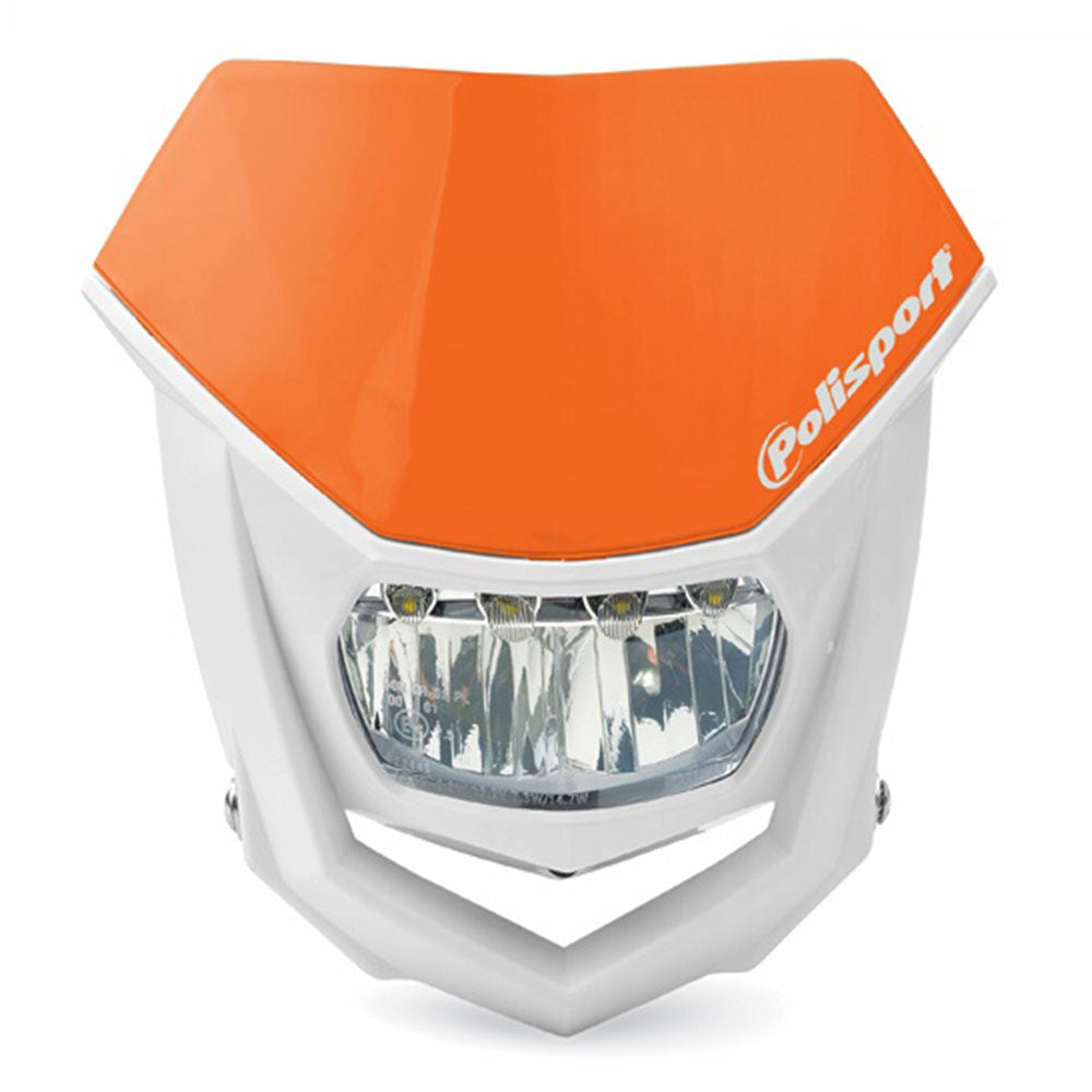 POLISPORT HALO LED HEADLIGHT - ORANGE