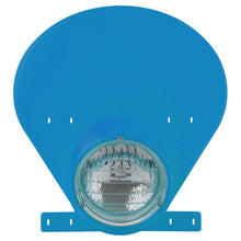 Load image into Gallery viewer, POLISPORT PRESTON PETTY HEADLIGHT NUMBER PLATE - HALOGEN - BULTACO BLUE