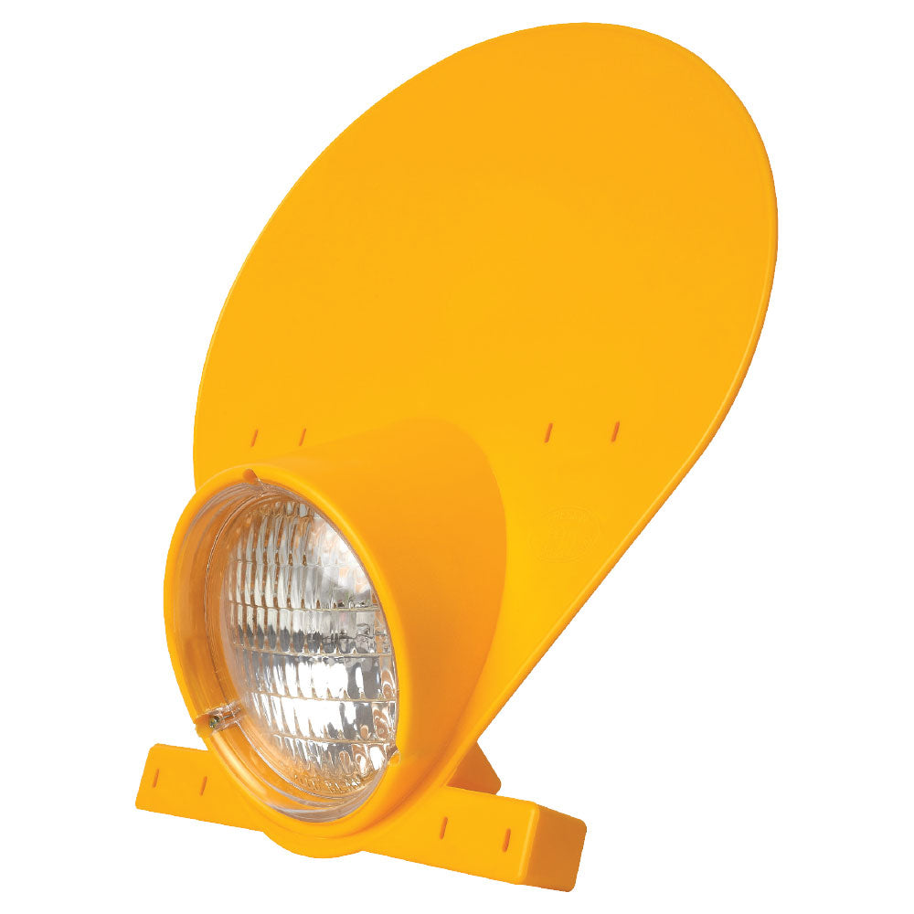 POLISPORT PRESTON PETTY HEADLIGHT NUMBER PLATE - HALOGEN - DARK YELLOW