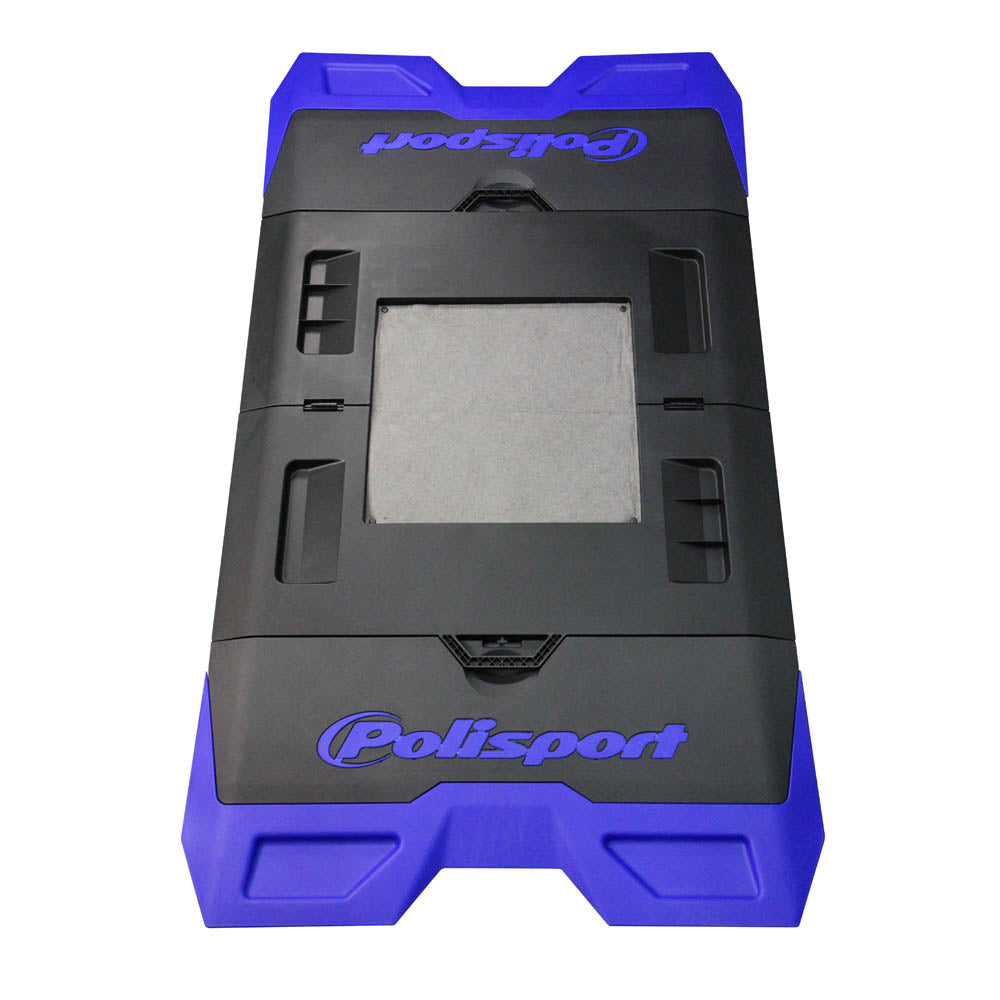 POLISPORT FOLDABLE BIKE MAT - BLUE/BLACK