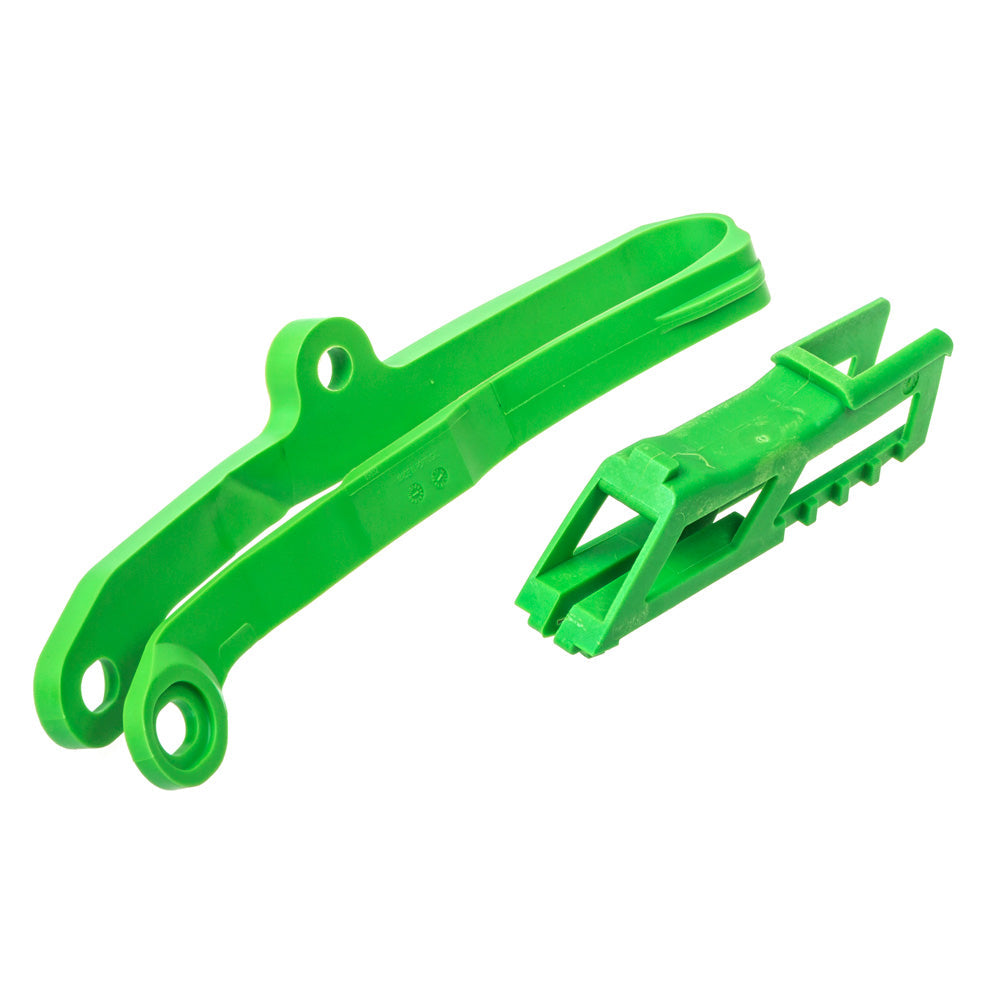 POLISPORT CHAIN GUIDE & SLIDER KIT KAWASAKI KX250F 17/KX450F 16-17 - GREEN