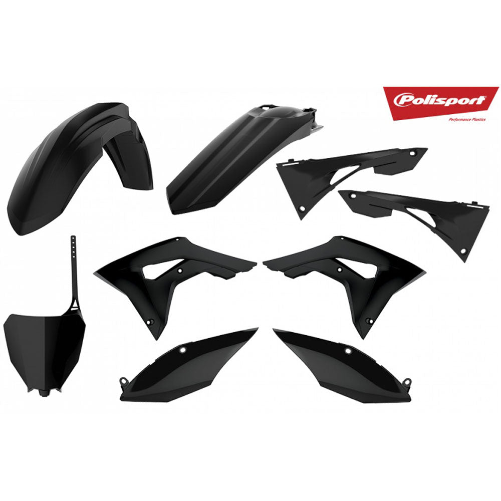 POLISPORT PLASTICS MX KIT HONDA CRF250R 18-21/CRF450R 17-20 - BLACK