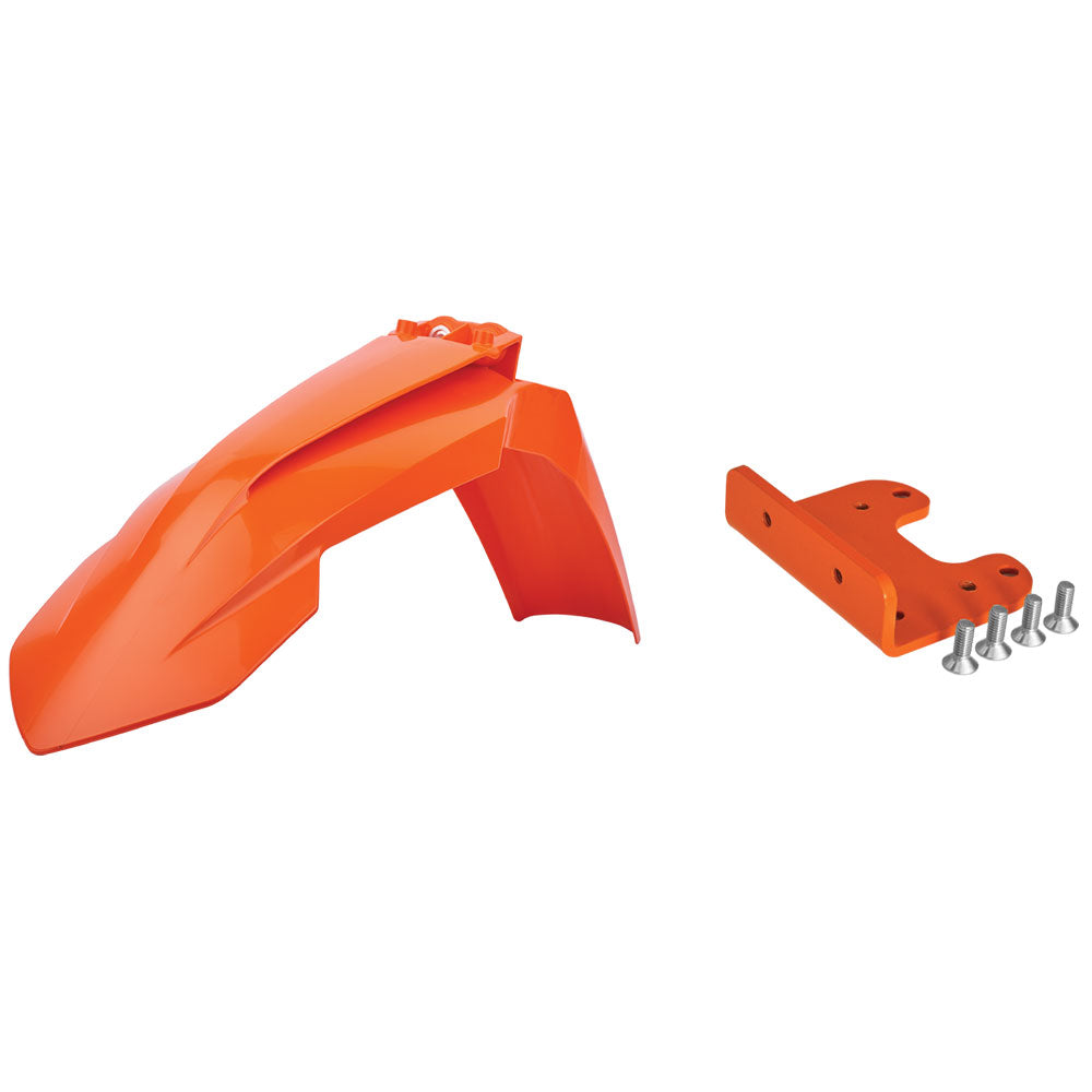 POLISPORT FRONT FENDER ADAPTOR KIT KTM SX/SX-F 07-12, EXC/EXC-F 08-13 - 2016 ORANGE