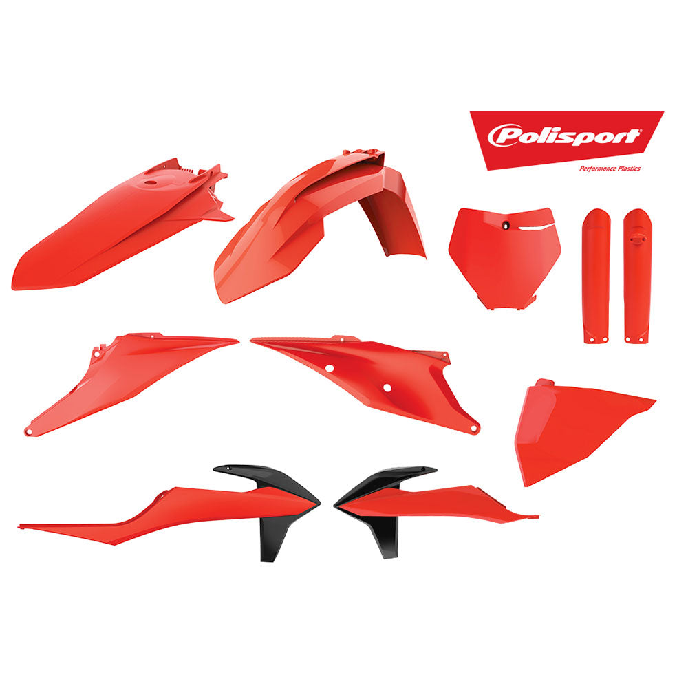 POLISPORT MX KIT KTM SX/SX-F 19 - FLUORO ORANGE - INCLUDES FORK GUARDS