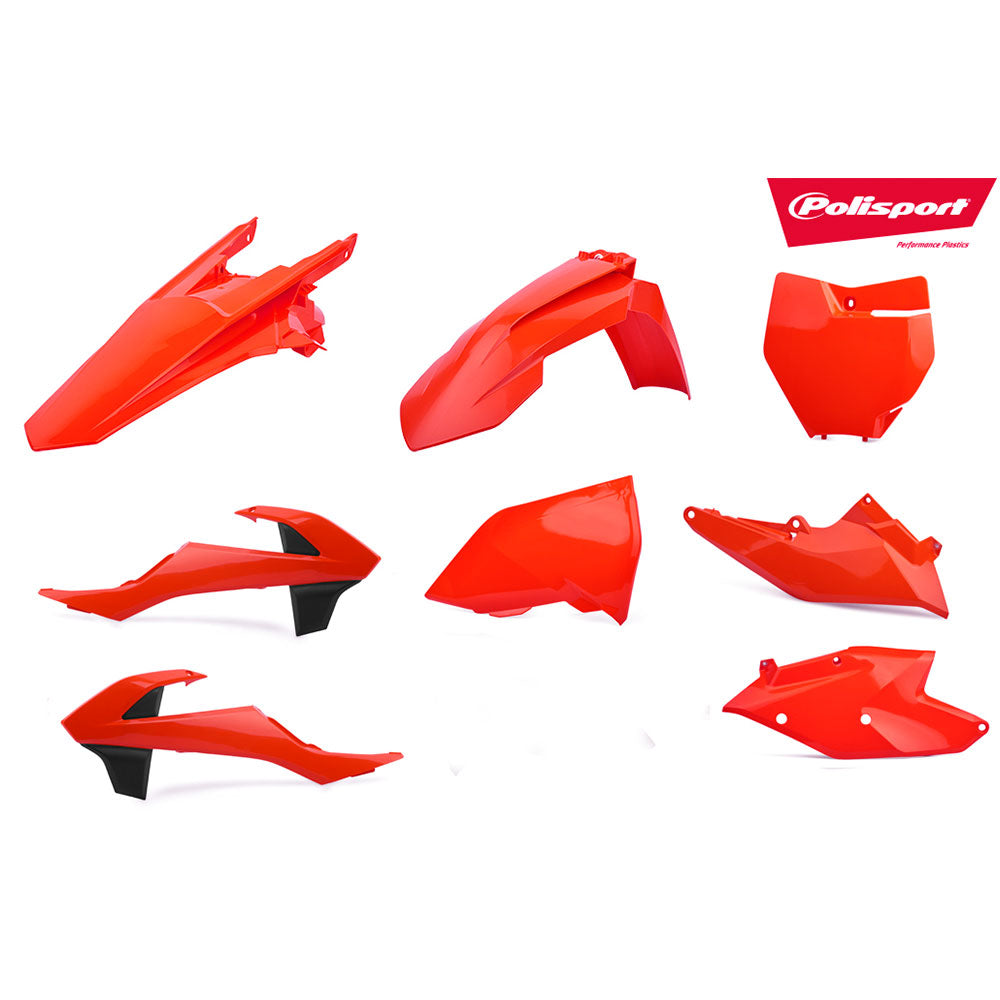 POLISPORT MX KIT KTM SX/SX-F 16-18 - FLUORO ORANGE - INCLUDES FORK GUARDS