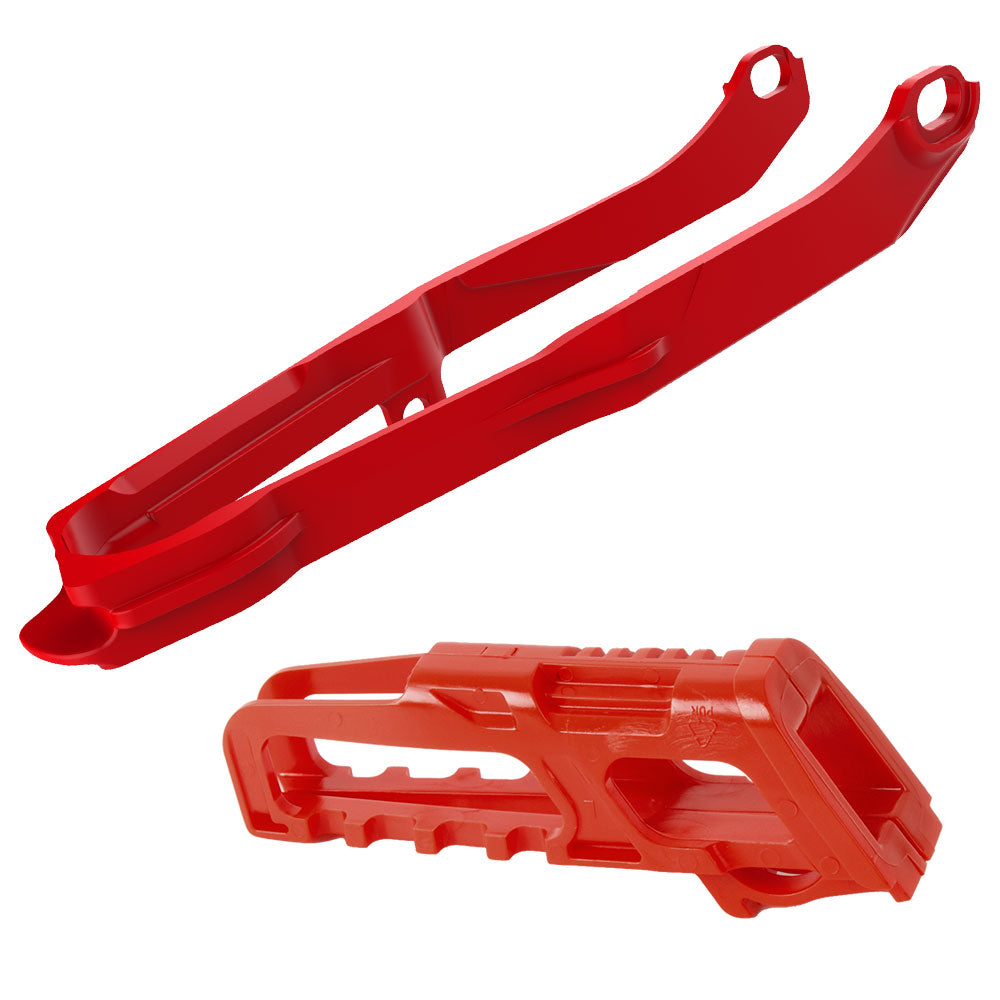 POLISPORT CHAIN GUIDE & SLIDER KIT HONDA - RED