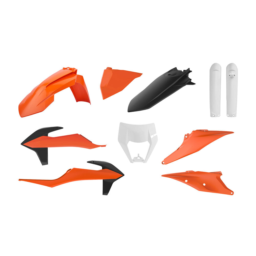 POLISPORT ENDURO KIT KTM EXC/EXCF 20-23 - OEM 20 (INCL. HEADLIGHT SURROUND & FORK GUARDS)