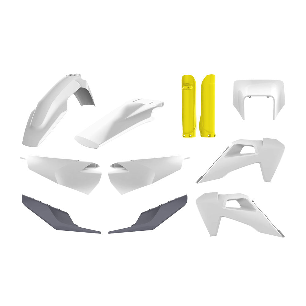 POLISPORT ENDURO KIT HUSQVARNA TE/FE 20-23 - OEM 20 (INCLUDES HEADLIGHT SURROUND & FORK GUARDS)