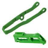 POLISPORT CHAIN GUIDE & SLIDER KIT KAWASAKI - GREEN