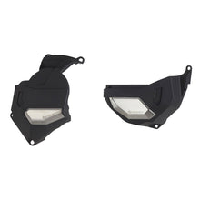 Load image into Gallery viewer, POLISPORT CLUTCH &amp; ALTERNATOR COVER KIT HONDA AFRICA TWIN 1100 DCT 20-24 - BLACK/SILVER