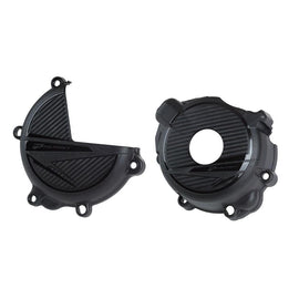 POLISPORT ENGINE COVER PROTECTION KIT SUZUKI DRZ400 - BLACK