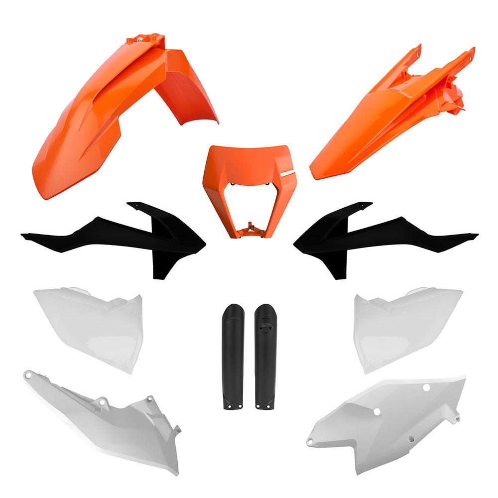 POLISPORT-MX-KIT-KTM-EXC/F-17-19-ORANGE/WHITE/BLACK