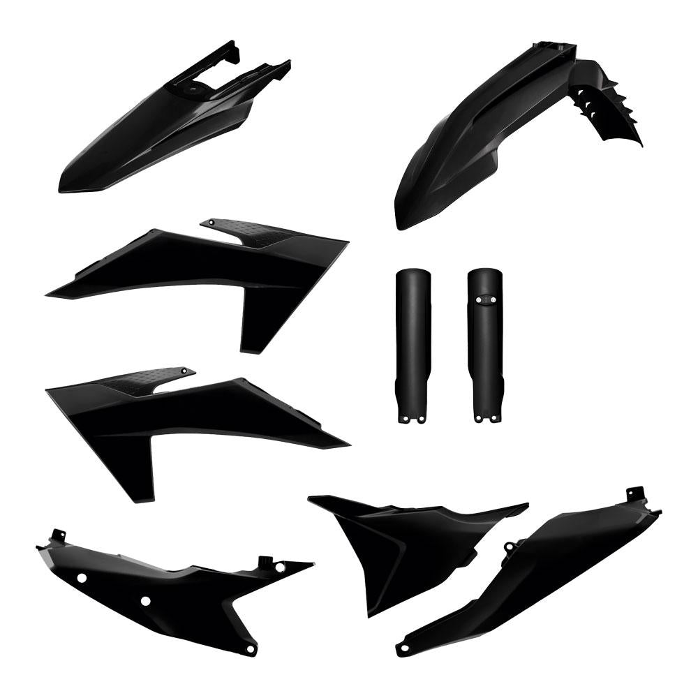 POLISPORT ENDURO KIT KTM EXC/EXC-F/XC/XC-F 24-25 BLACK (EXCL. HEADLIGHT SURROUND)