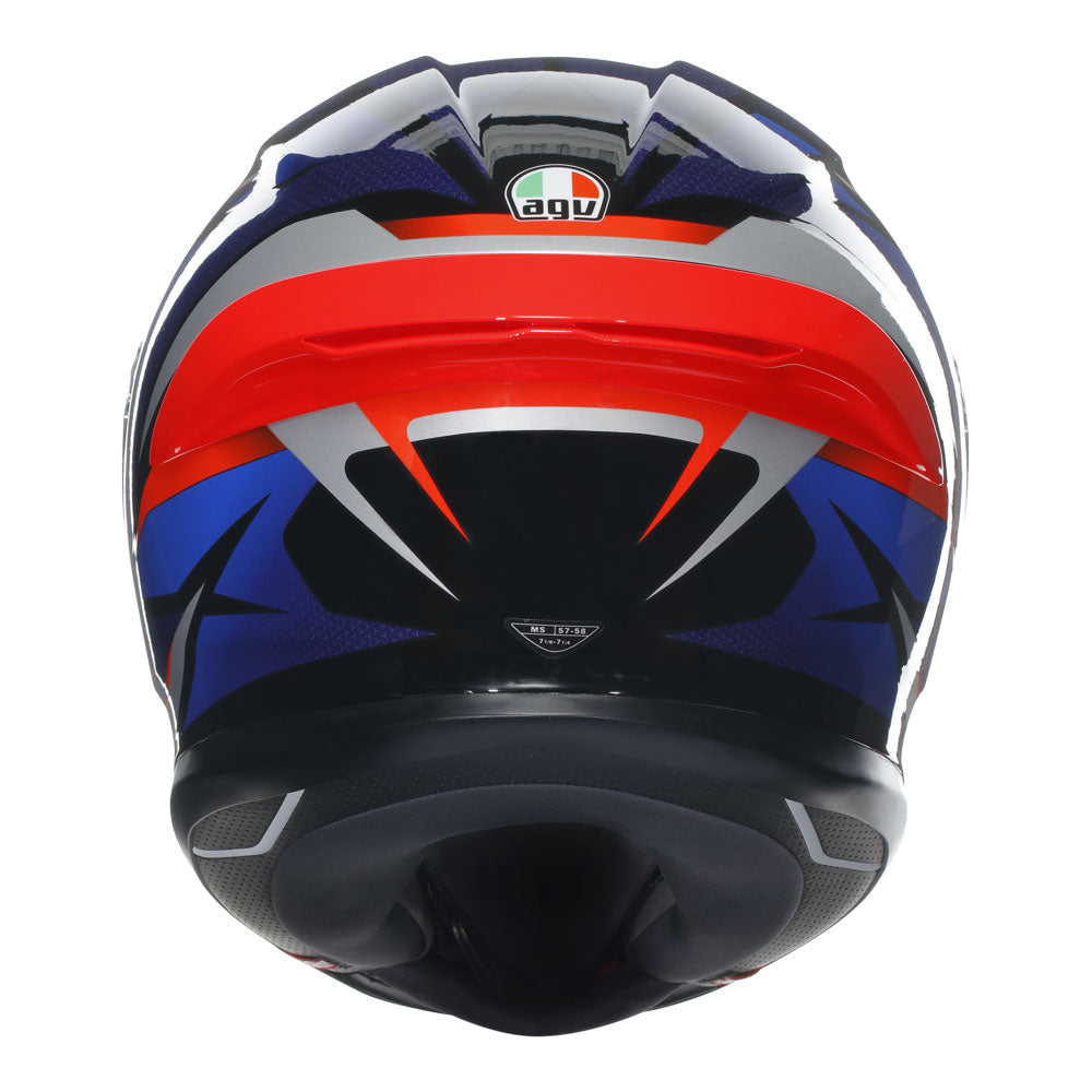 AGV K6 -LASHCUT BLUE/RED