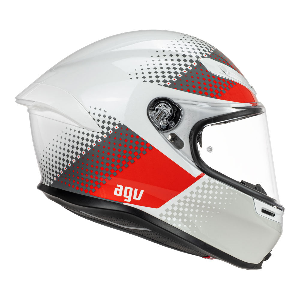 AGV K6 -  FISION WHITE/RED/LIGHT GREY