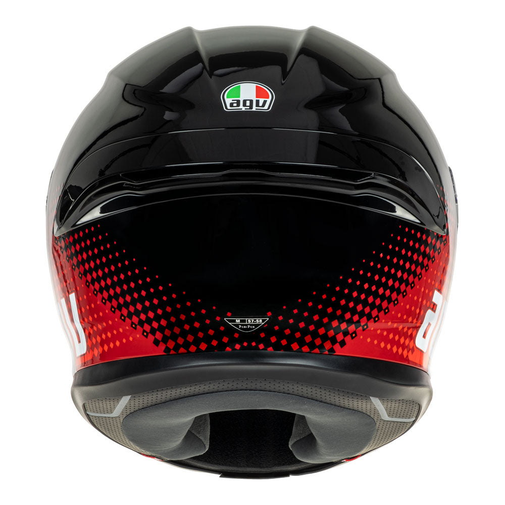 AGV K6 -  FISION BLACK/RED