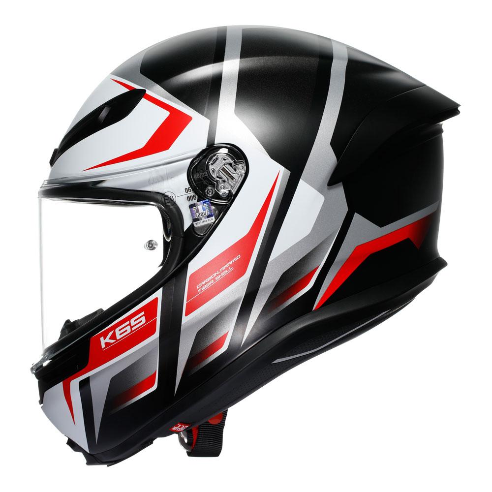 AGV K6 S - KARVE BLACK/WHITE/RED