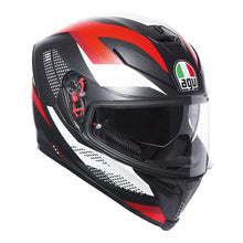 Load image into Gallery viewer, AGV K5 - MARBLE MATT BLACK/WHITE/RED ML