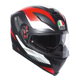 AGV K5 - MARBLE MATT BLACK/WHITE/RED ML