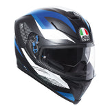 AGV K5 - MARBLE MATT BLACK/WHITE/BLUE