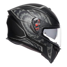 Load image into Gallery viewer, AGV K5 - TORNADO MATT BLACK/SILVER
