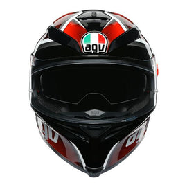 AGV K5 S Tempest Motorcycle Helmet - Black/Red - MotoHeaven