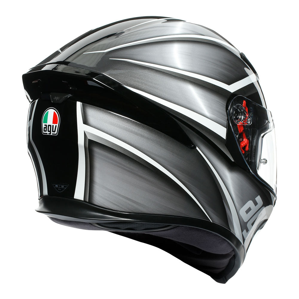 AGV K5 - TEMPEST BLACK/SILVER