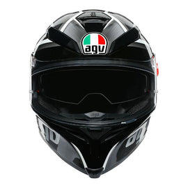 AGV K5 S Tempest Motorcycle Helmet - Black/Silver - MotoHeaven