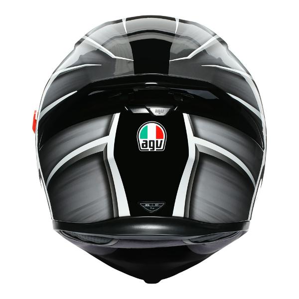 AGV K5 S Tempest Motorcycle Helmet - Black/Silver - MotoHeaven