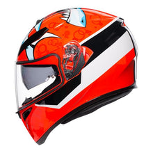 Load image into Gallery viewer, AGV K3 SV Attack Motorcycle Helmet - Red/Black/White