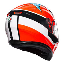 Load image into Gallery viewer, AGV K3 SV Attack Motorcycle Helmet - Red/Black/White
