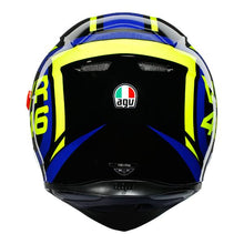 Load image into Gallery viewer, AGV K3 SV Ride 46 Motorcycle Full Face Helmet - Blue/Rossi
