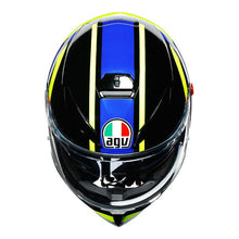 Load image into Gallery viewer, AGV K3 SV Ride 46 Motorcycle Full Face Helmet - Blue/Rossi