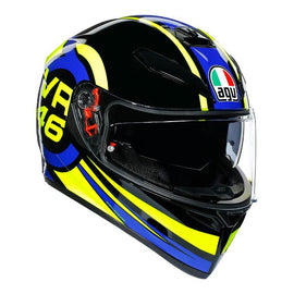 AGV K3 SV Ride 46 Motorcycle Full Face Helmet - Blue/Rossi