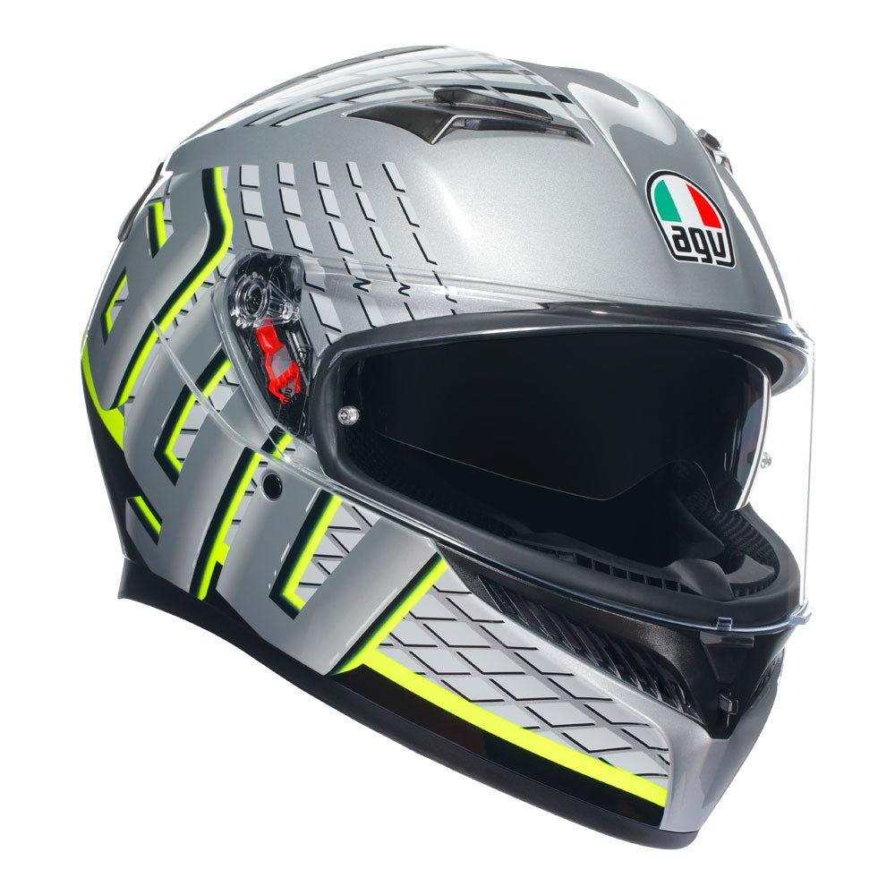 AGV K3 - FORTIFY GREY/BLACK/YELLOW FLUO