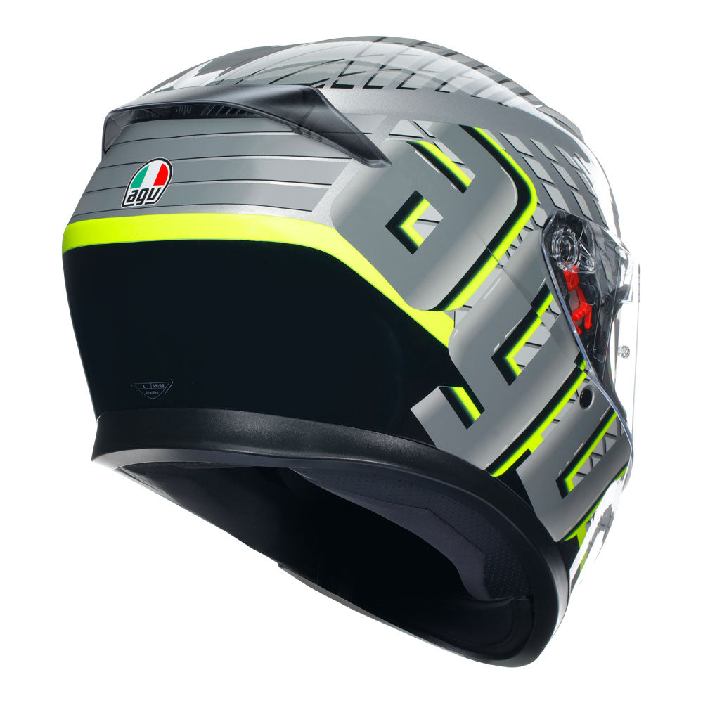 AGV K3 - FORTIFY GREY/BLACK/YELLOW FLUO