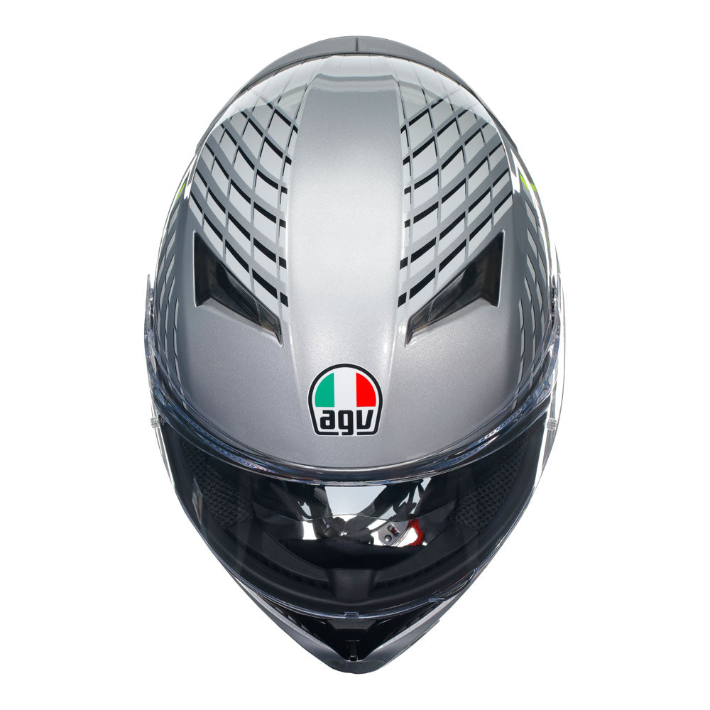 AGV K3 - FORTIFY GREY/BLACK/YELLOW FLUO