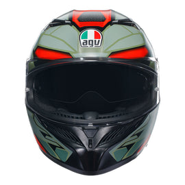 AGV K3 - DECEPT MATT BLACK/GREEN/RED