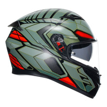Load image into Gallery viewer, AGV K3 - DECEPT MATT BLACK/GREEN/RED