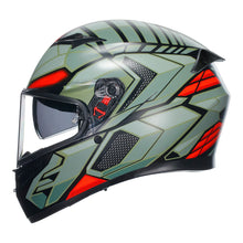 Load image into Gallery viewer, AGV K3 - DECEPT MATT BLACK/GREEN/RED