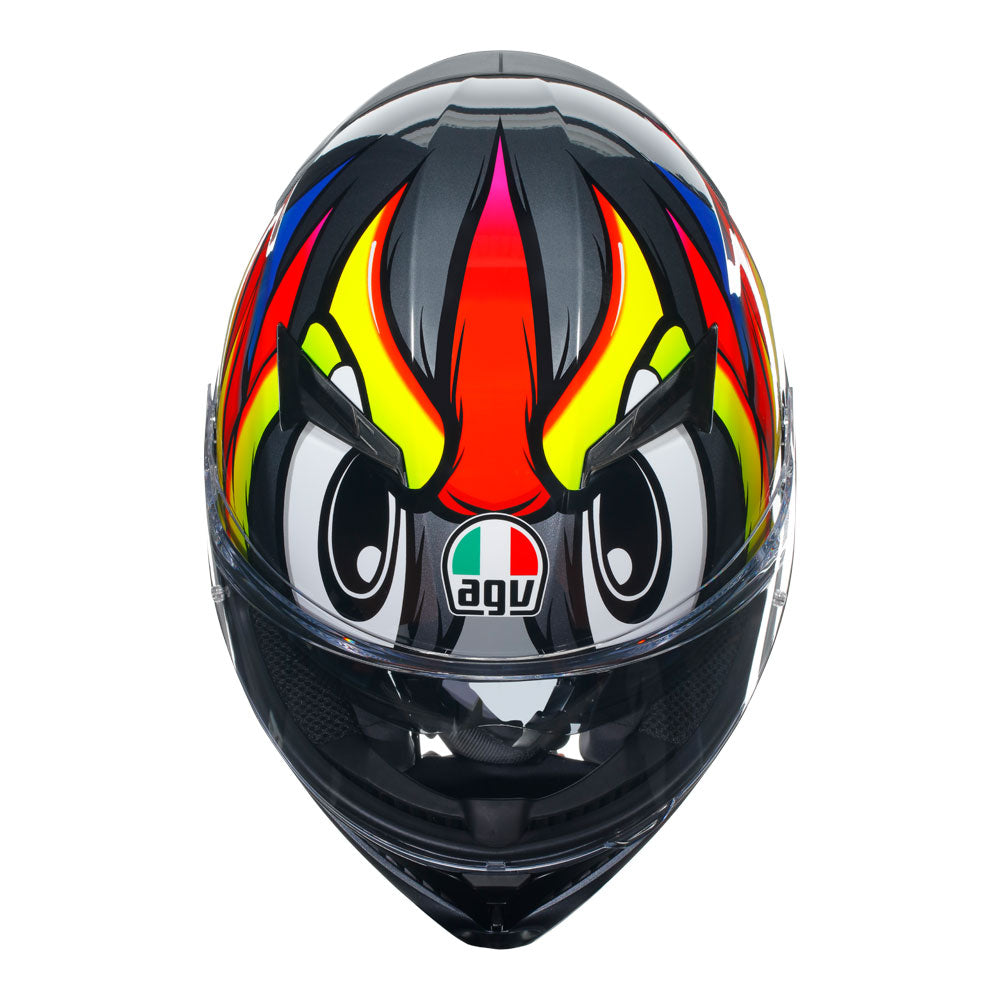 agv k3 rossi helmet AGV K3 - Birdy 2.0 Grey/yellow/red