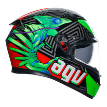 Load image into Gallery viewer, AGV K3 - KAMALEON BLACK/RED/GREEN