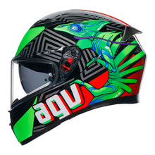 Load image into Gallery viewer, AGV K3 - KAMALEON BLACK/RED/GREEN