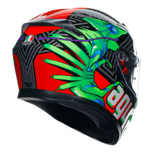 Load image into Gallery viewer, AGV K3 - KAMALEON BLACK/RED/GREEN