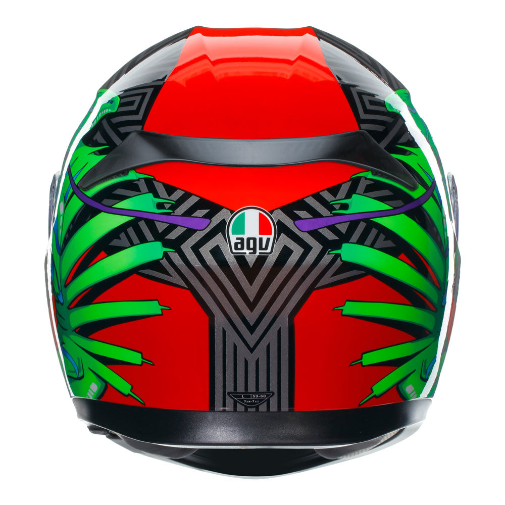 AGV K3 - KAMALEON BLACK/RED/GREEN