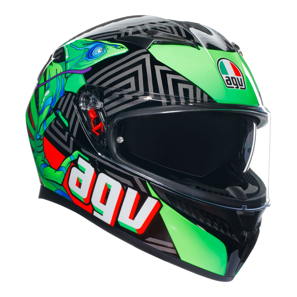 AGV K3 - KAMALEON BLACK/RED/GREEN