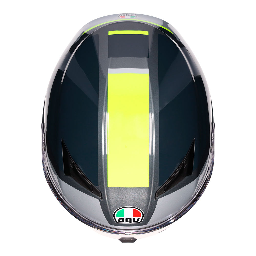 AGV K3 -HADE GREY/YELLOW FLUO